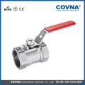 SS304/316 1 inch stainless steel ball valve 2PC handle with high quality